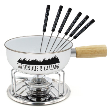 Set The Fondue is calling blanc