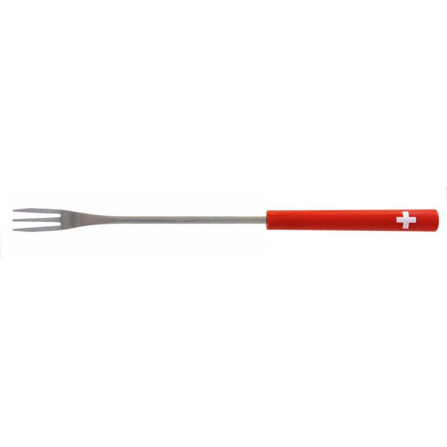 Set 6 fourchettes à fondue Rouge et croix Suisse Set 6 fourchettes à fondue Rouge et croix Suisse